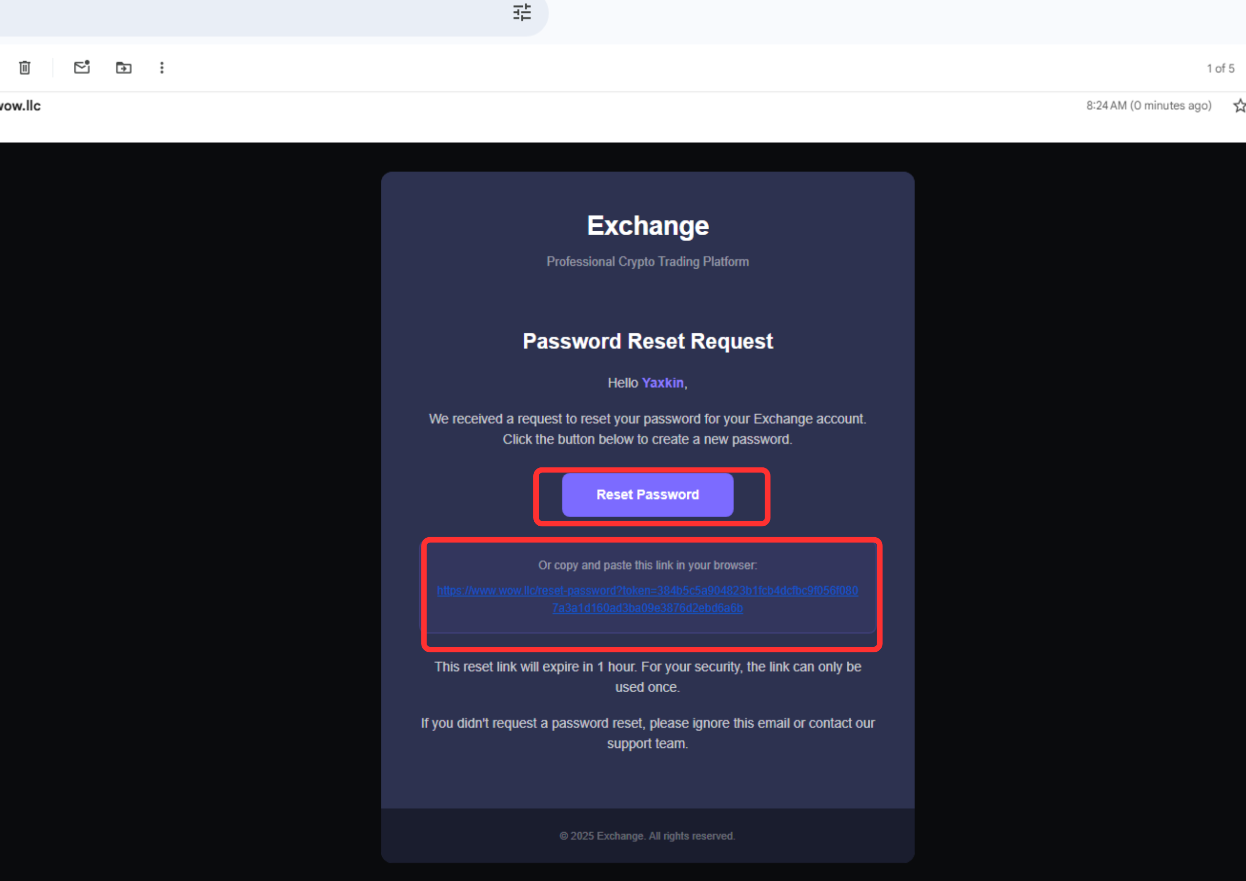 Change/Forgot Password – WOW Exchange